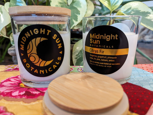 Citrus Fir Hand Poured All Natural Soy Candle