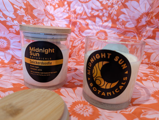 Snickerdoodle All Natural Hand Poured Soy Candle.